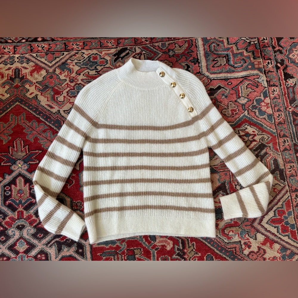 Sezane Trudy Ecru / Gold Jumper— Size XS - Picture 5 of 10